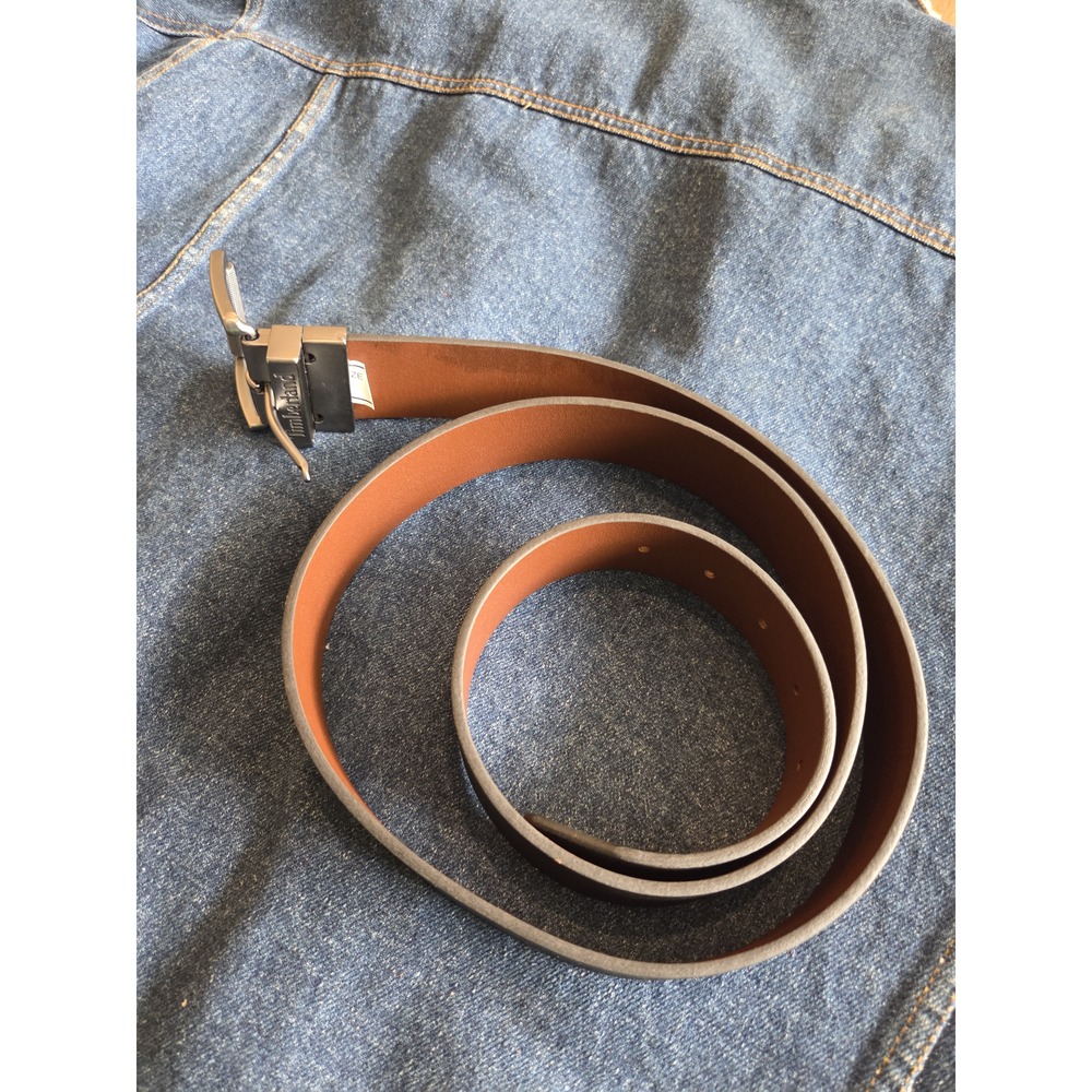 Timberland Reversible Black & Brown Leather Belt - Men's Size 44 - Picture 5 of 10